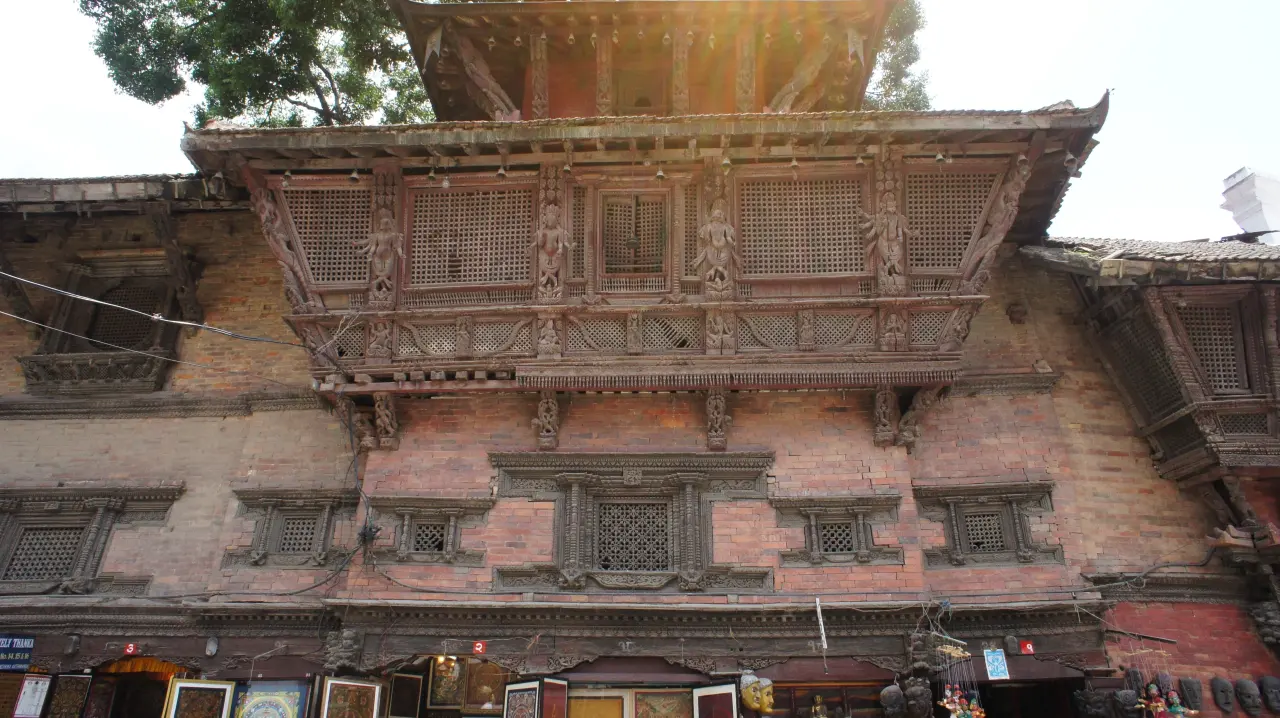 Kathmandu Region: Interessante Architektur der jahrhundertalten Häuser.