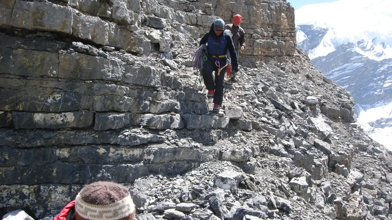 Klettern am Lobuche Peak