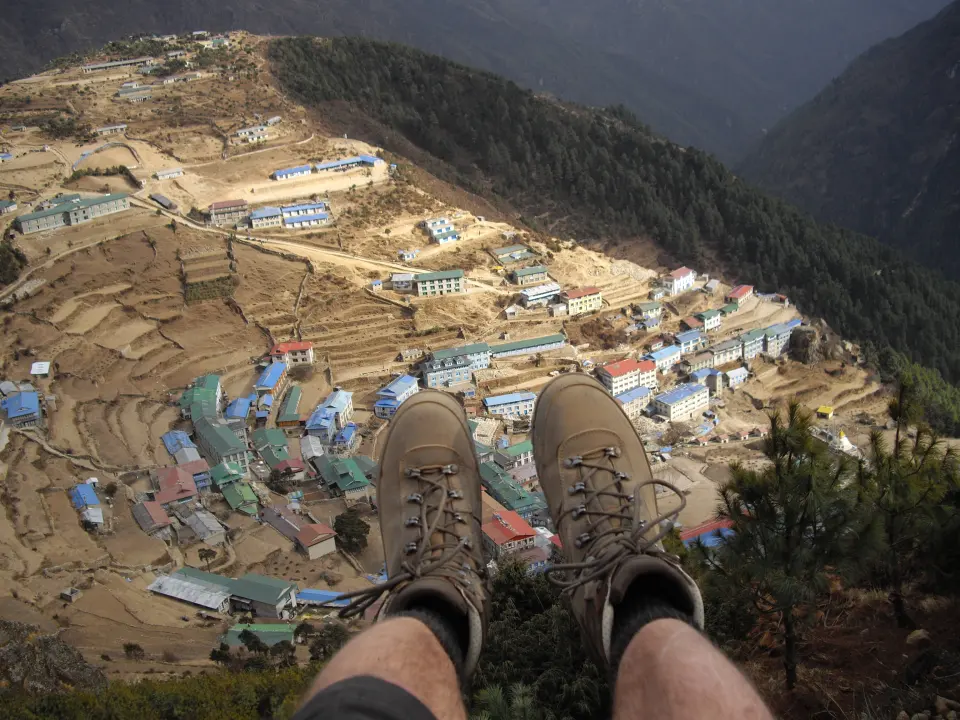 Blick in das Tal Namche-Bazaar