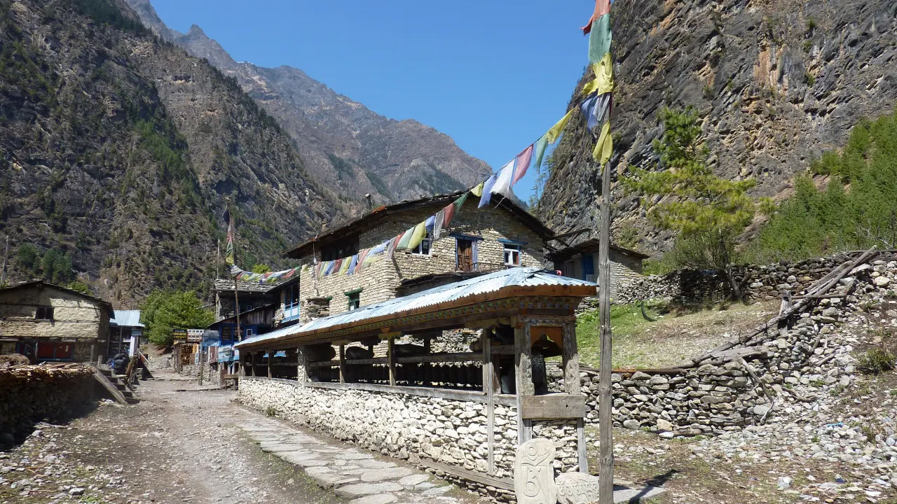 Mani-Mauer nahe Manang