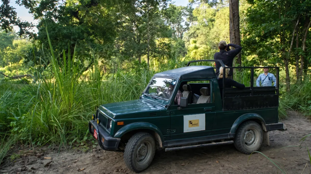 Mit dem Jeep durch den Dschungel