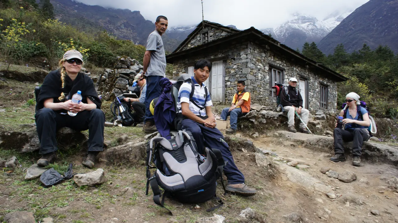 Der Ort Chutanga in Richtung Mera Peak