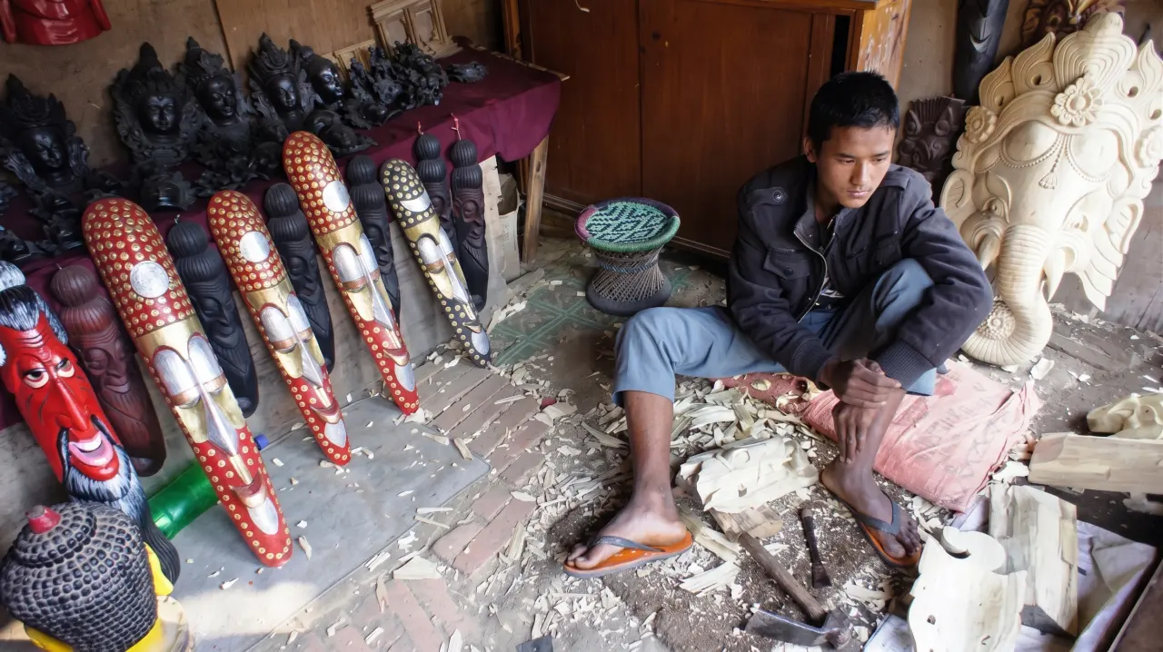 Handwerker im Kathmandu Valley