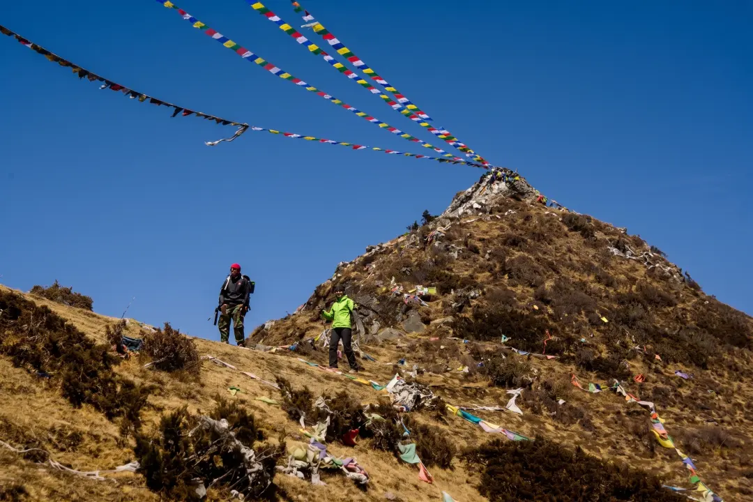 Auf dem Weg zum Khunde-Peak