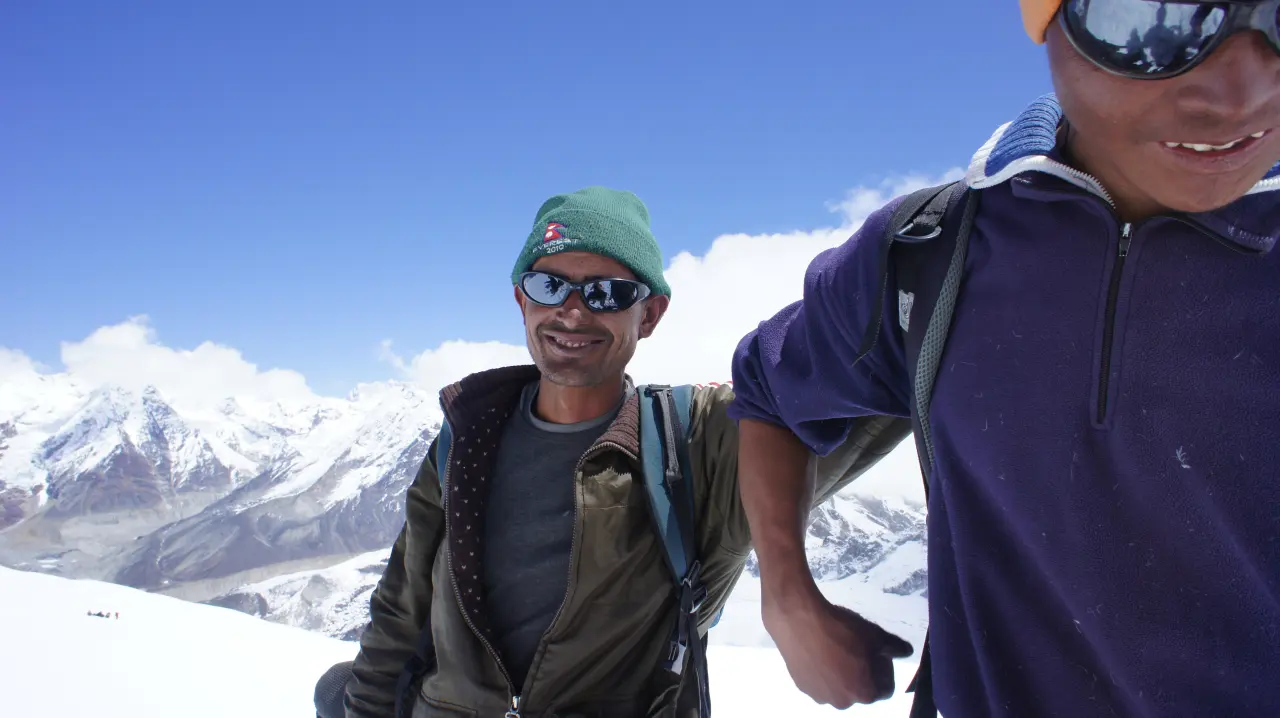 Start am Mera-Peak-Highcamp