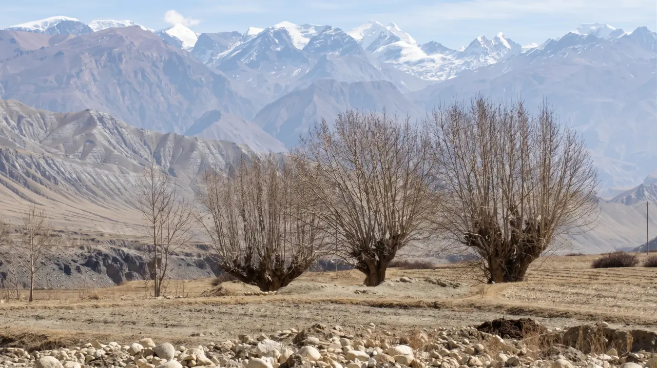 Der kleine Ort Ghami, Mustang-Trek