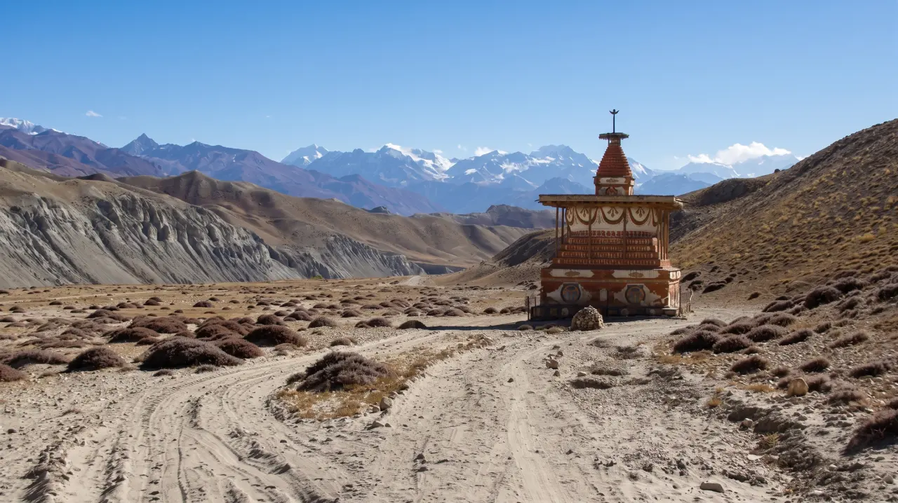 Chörten nahe Tsarang, Mustang-Trek