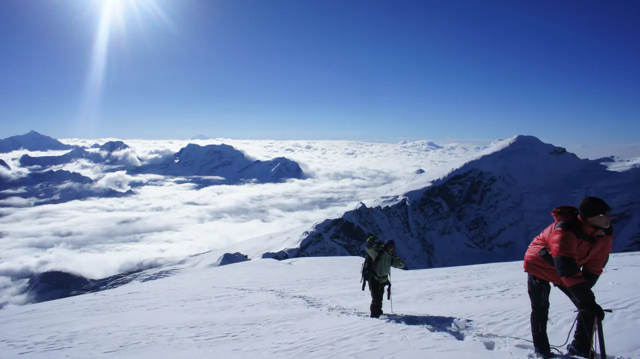 Mera Peak kurz vor dem Gipfel