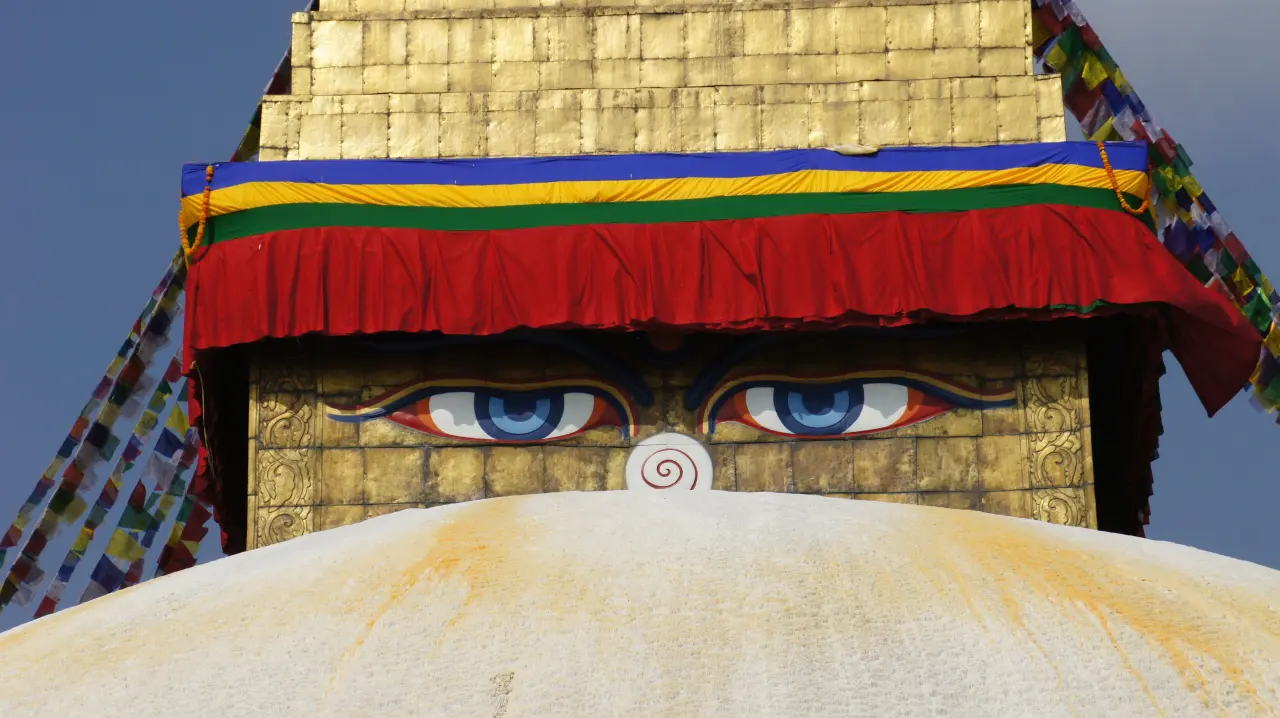 Die Boudhnath -Stupa  in Kathmandu, Nepal Trekking