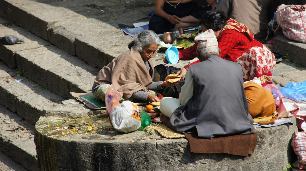 Pashupatinath Temple , Verbrennungsghats, Nepal Trekking
