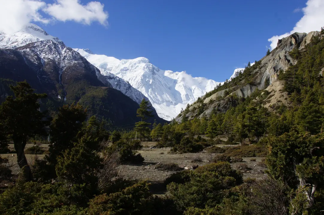 Grandiose Aussicht, Annapurna Trekking