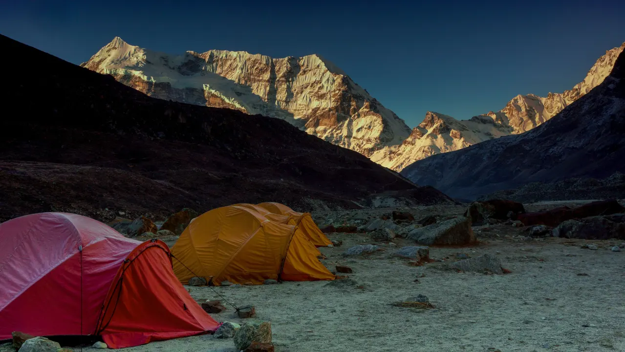 Im Base Camp, Makalu-Trekking