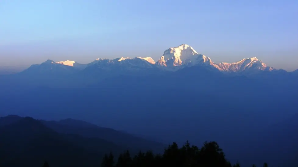 Panorama auf den Dhaulagiri vom Poon Hill