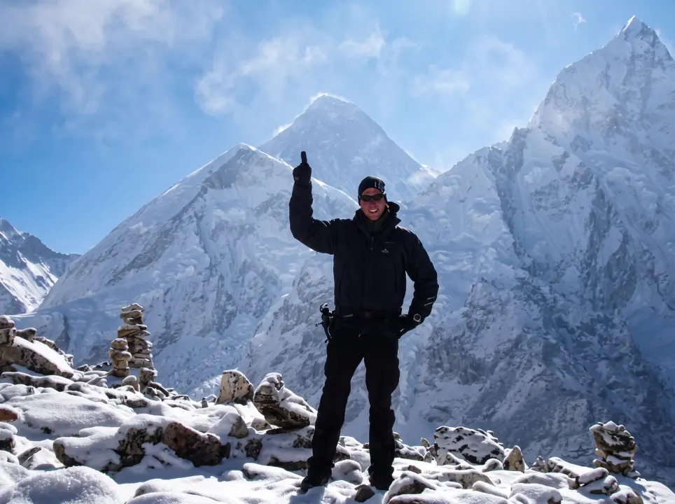 Blick vom Kala Patthar auf den Mount Everest