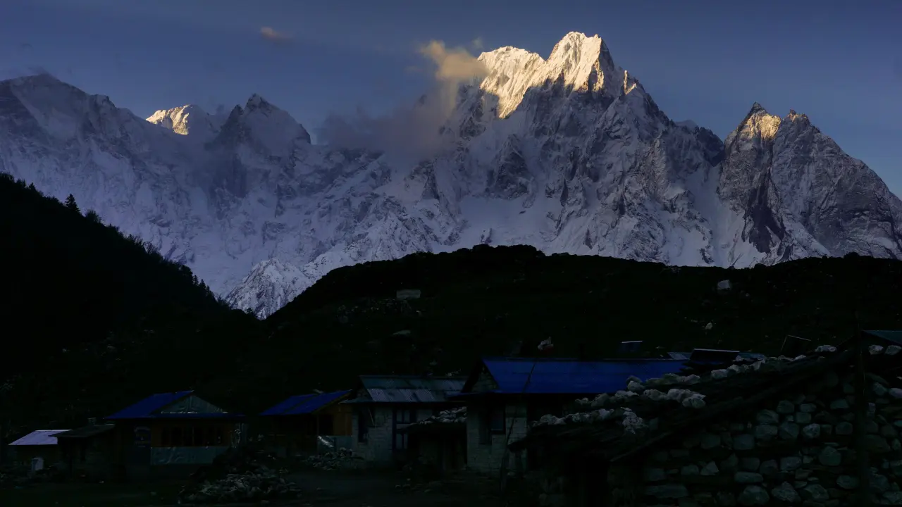 Abendstimmung, Manaslu Trekking, Nepal
