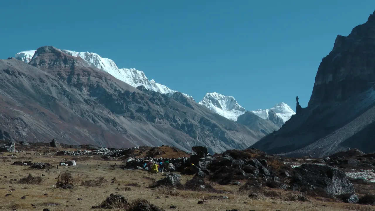 Aussicht, Kangchenjunga Trekking bei Ramthang, Nepal