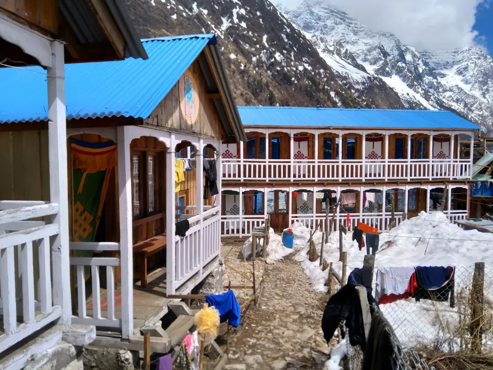 Berghütten beim Everest-Trekking in Nepal, Macchermo