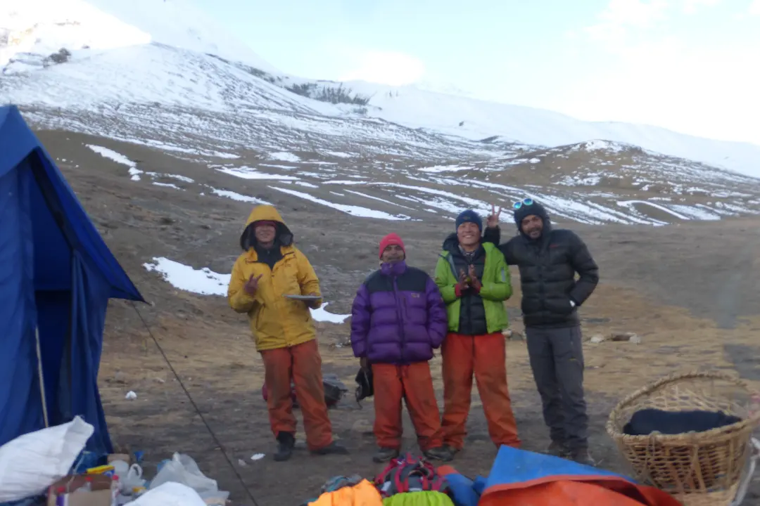 Camping im Dhampus BC, Dhaulagiri Trekking