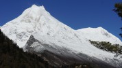 Manaslu Trekking, Manaslu, Berg, altes Nepal, Kloster Ribum, Larke Pass 