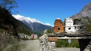 Charme, Der erste Blick auf die Annapurna eröffnet sich ab Charme. Sehr beeindruckend.